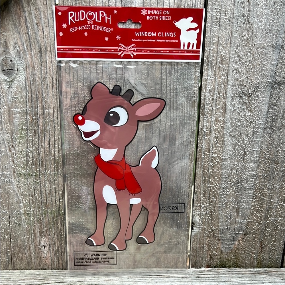NEW! Rudolph the Red-Nosed Reindeer Window Cling